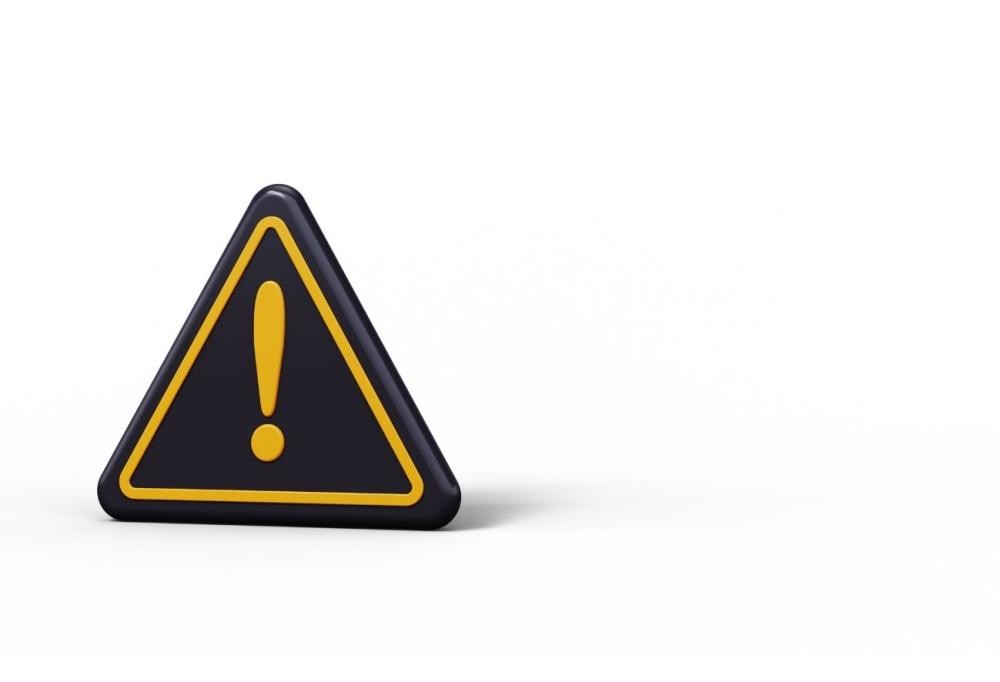 Symbolfoto: Gelbes Dreieck auf schwarzem Grund