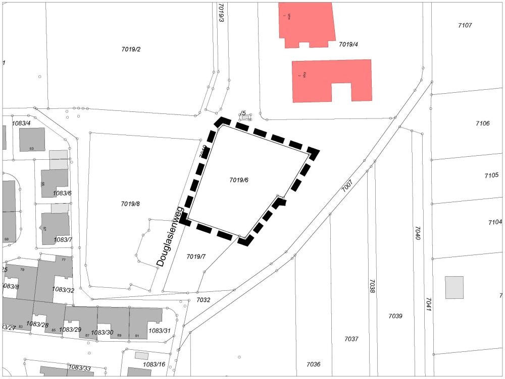 Lageplan des Flurstücks 7019/6