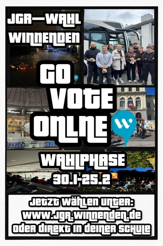 Plakat: Go vote online!