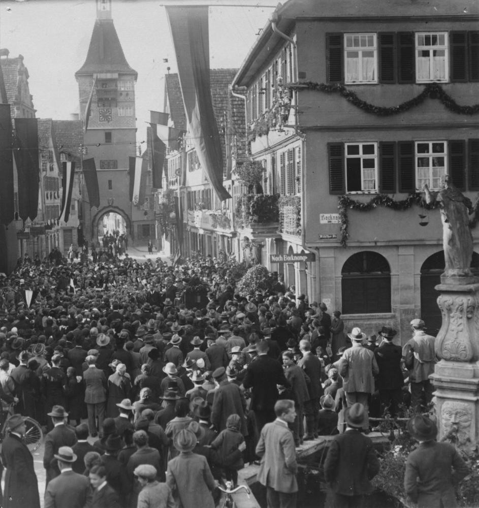 Programmpunkt auf dem Marktplatz am zweiten Festtag. 
