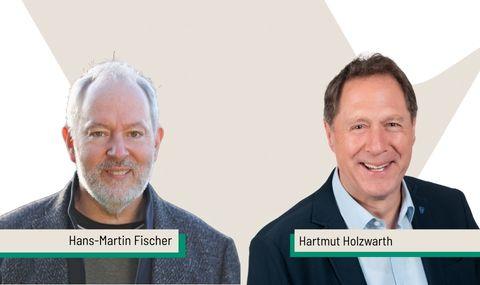 Die Kandidaten der OB-Wahl: Hans- Martin Fischer und Hartmut Holzwarth