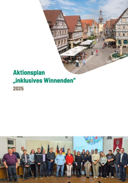 Titelbild des Aktionsplans "Inklusives Winnenden 2025"