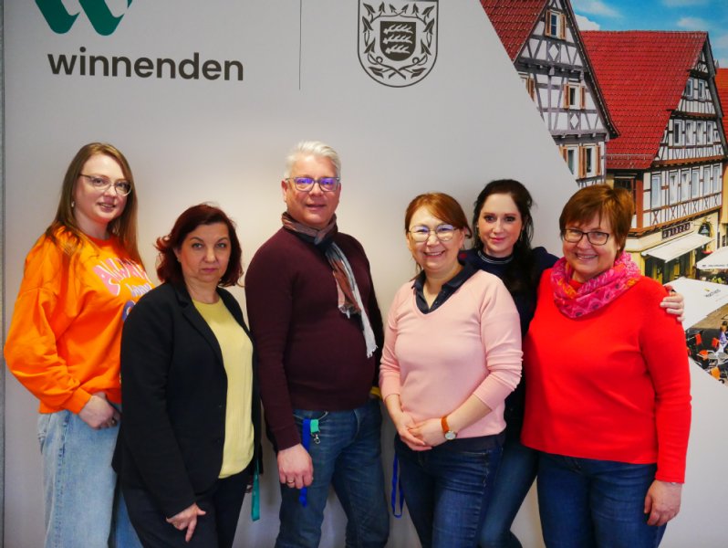 Das Sachgebiet Integration bestehend aus den sechs Mitarbeitenden