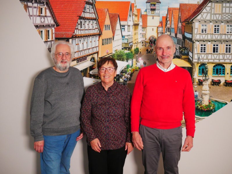 Vorstand des Winnender Seniorenrat (von links: Albert Petersen, Helga Baier und Wolfgang Vögele)