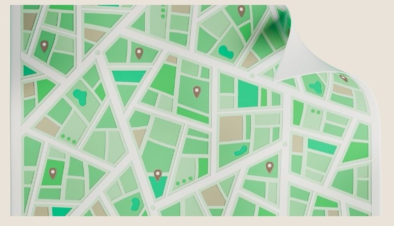 Symbolgrafik eines Stadtplans