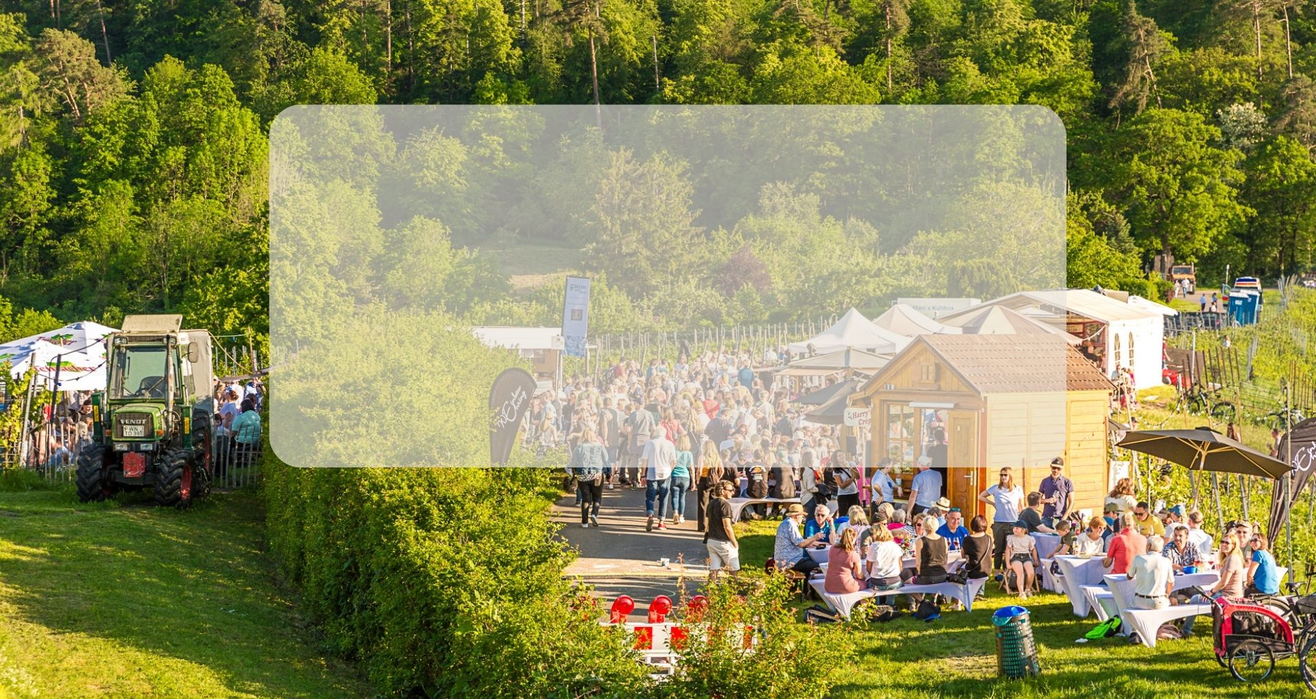 Das Panoramaweinfest aus der Vogelperspektive